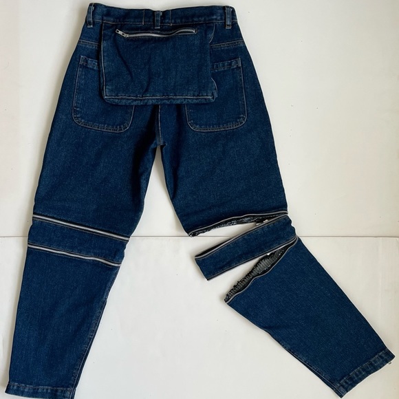 Youths In Balaclava Zip Jeans ,US 28R ,28 Inseam, Non-stretch, Detachable Length - Picture 6 of 14